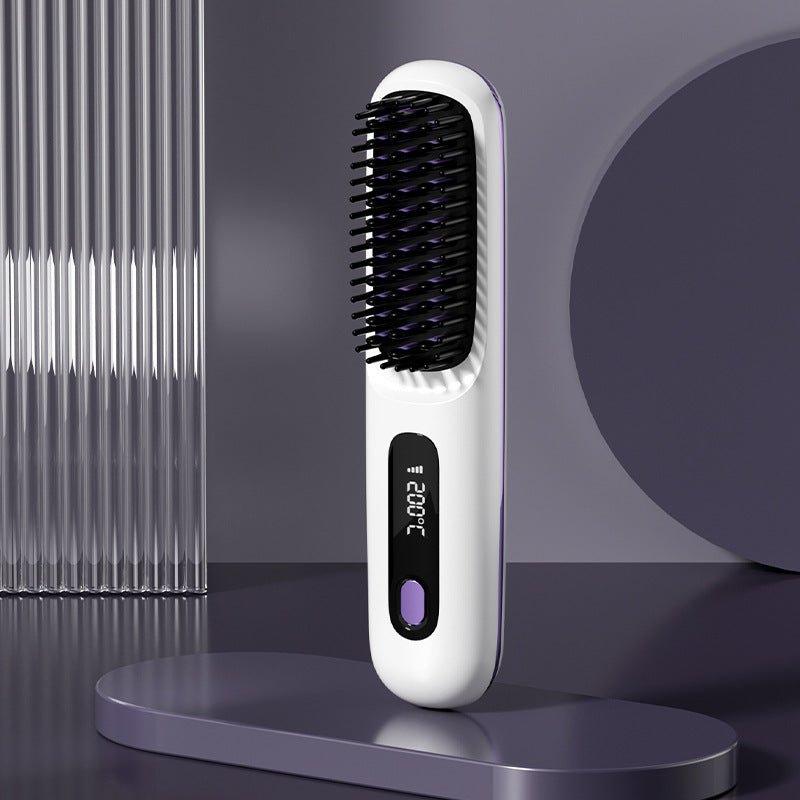 2 In 1 Wireless Hair Straightener Brush - Better Mode