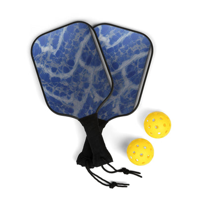 Blue Marble Pattern - Pickleball Kit