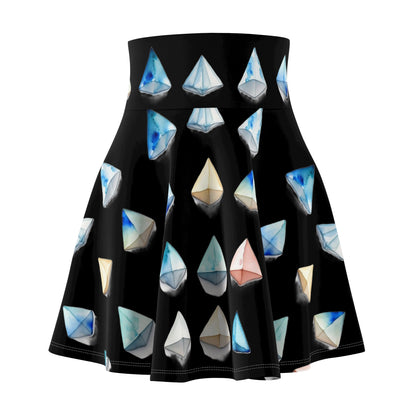 Triangle Pattern Skater Skirt