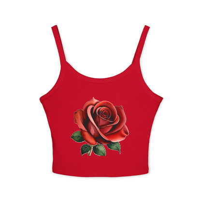 Rose - Women's Spaghetti Strap Tank Top