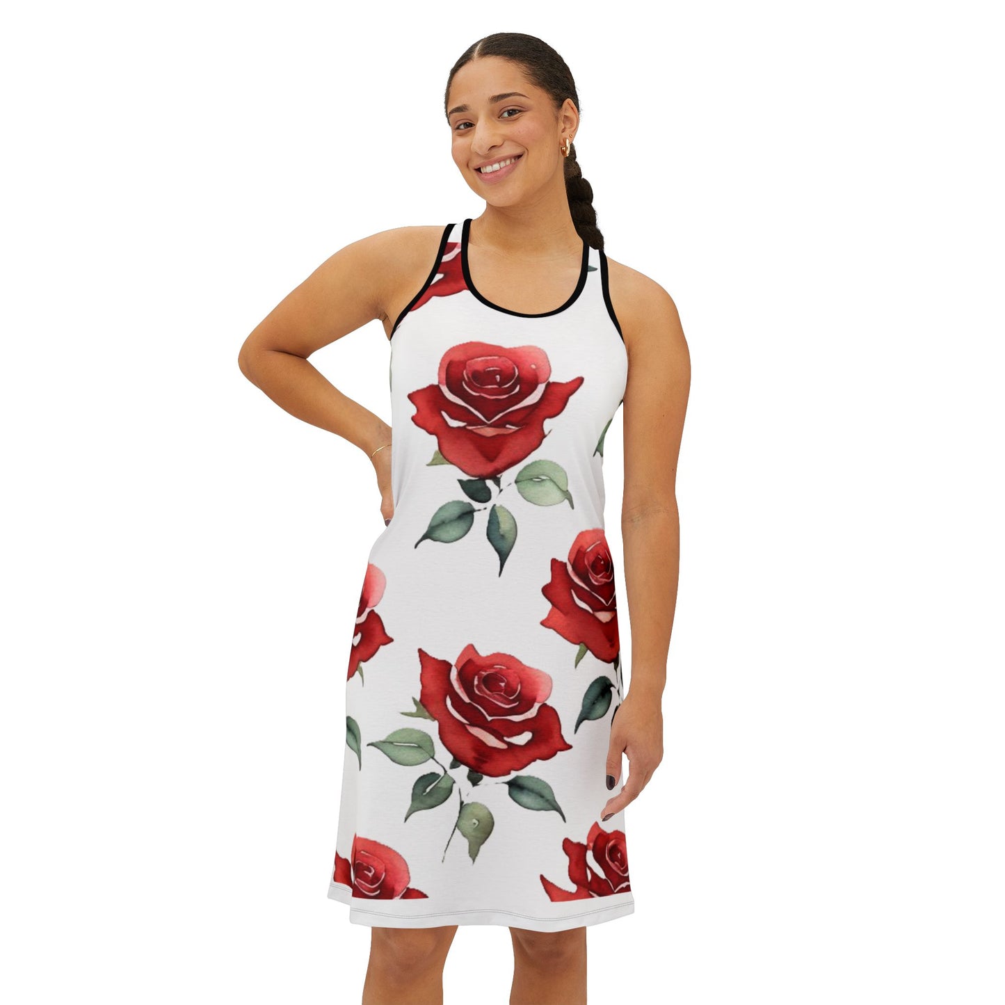 Women's Racerback Dress - Roses