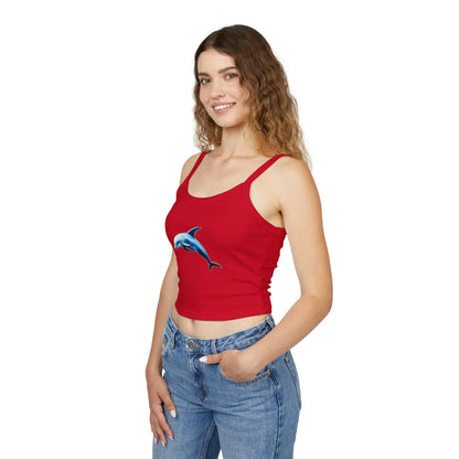 Dolphin - Women's Spaghetti Strap Tank Top