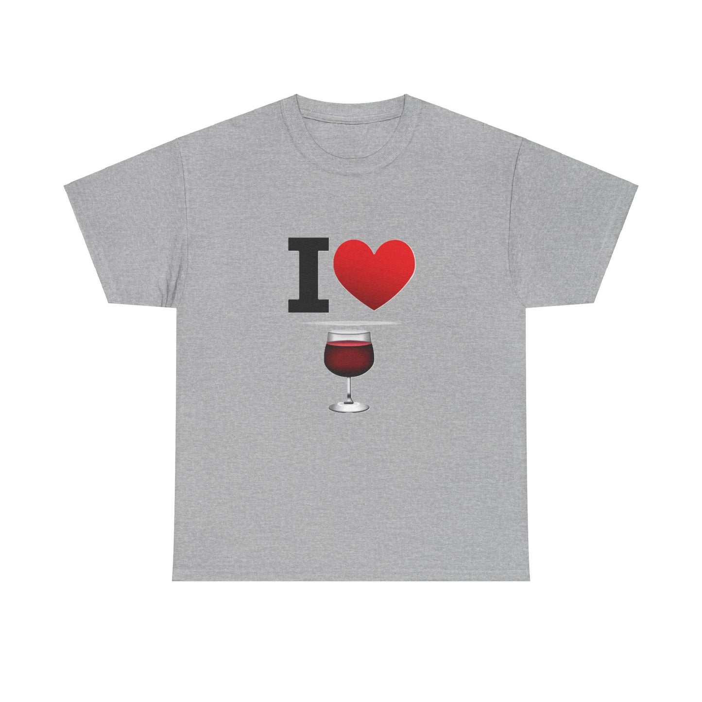 I Heart Wine - Unisex Heavy Cotton T-Shirt - Better Mode