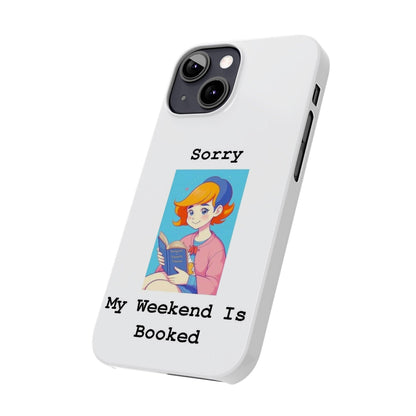 Booked 1 (White) - Slim Phone Cases - Better Mode