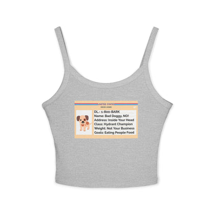 Women's Tank Top - Dog - Drivers License Design