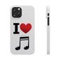 I Heart Music - Slim Phone Cases