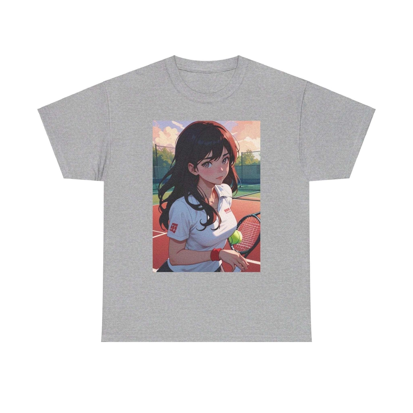 Anime Tennis 5 - Unisex Heavy Cotton T-Shirt