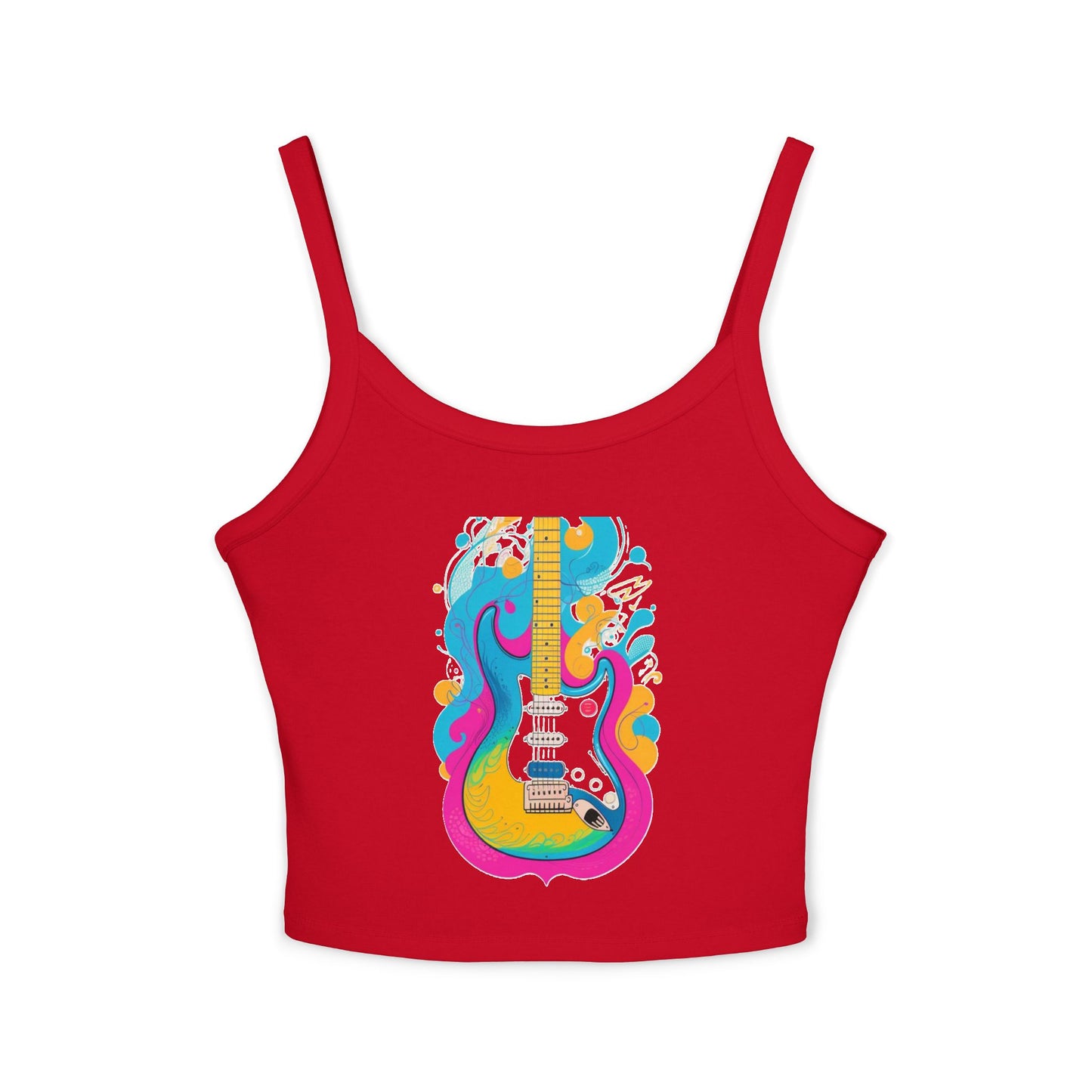 Guitar - Women's Spaghetti Strap Tank Top