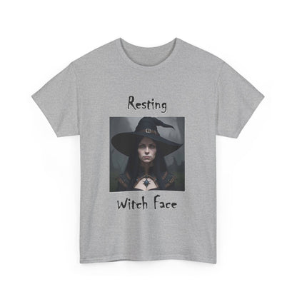 Halloween - Resting Witch Face - Unisex Heavy Cotton T-Shirt