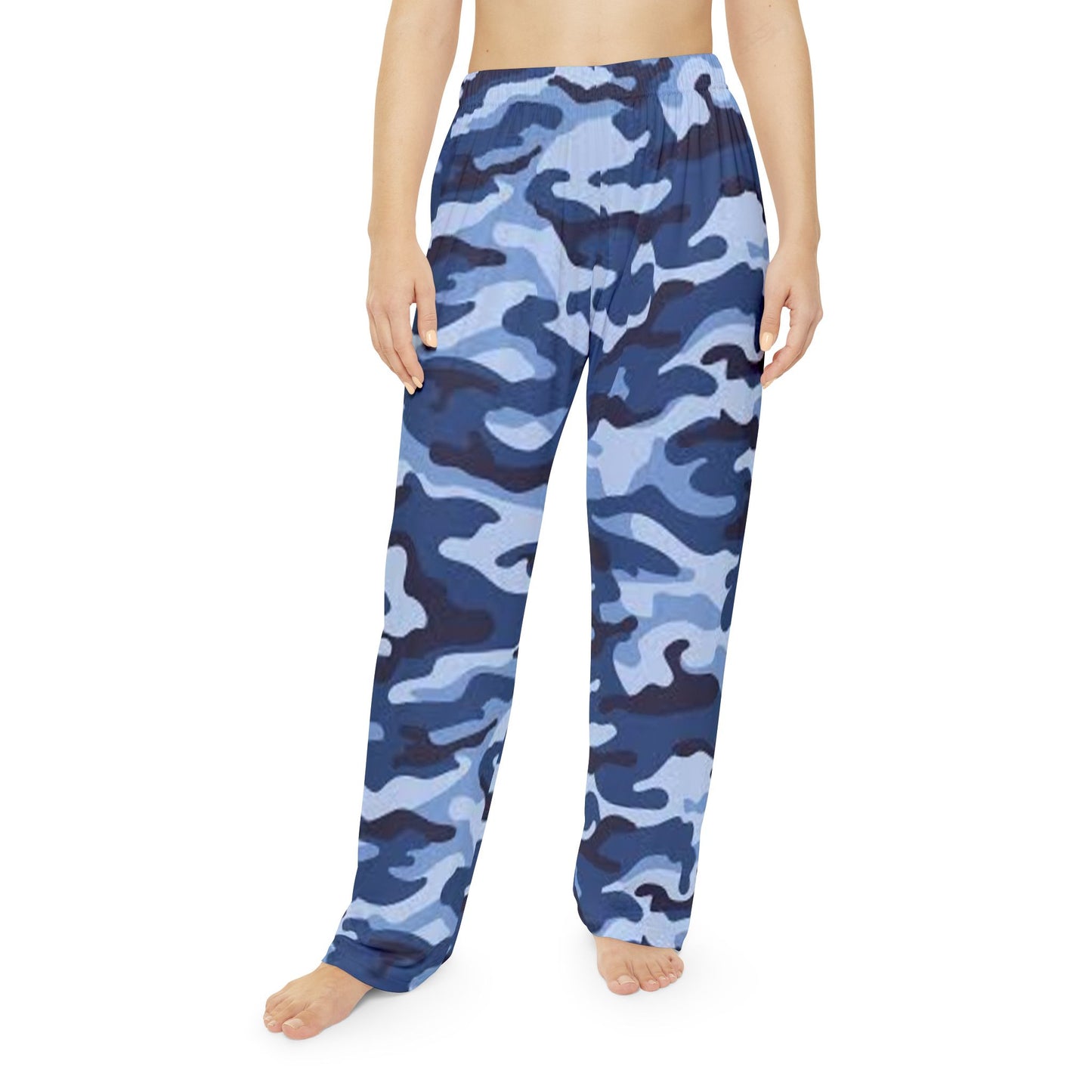 Blue Camo Women's Pajama Pants