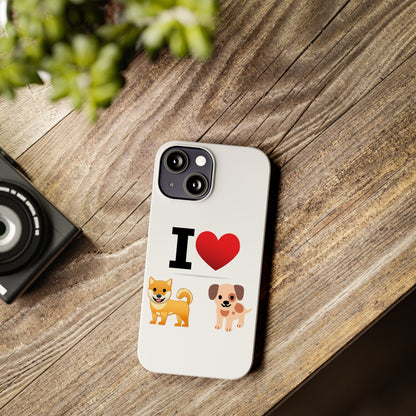 I Heart Dogs - Slim Phone Cases