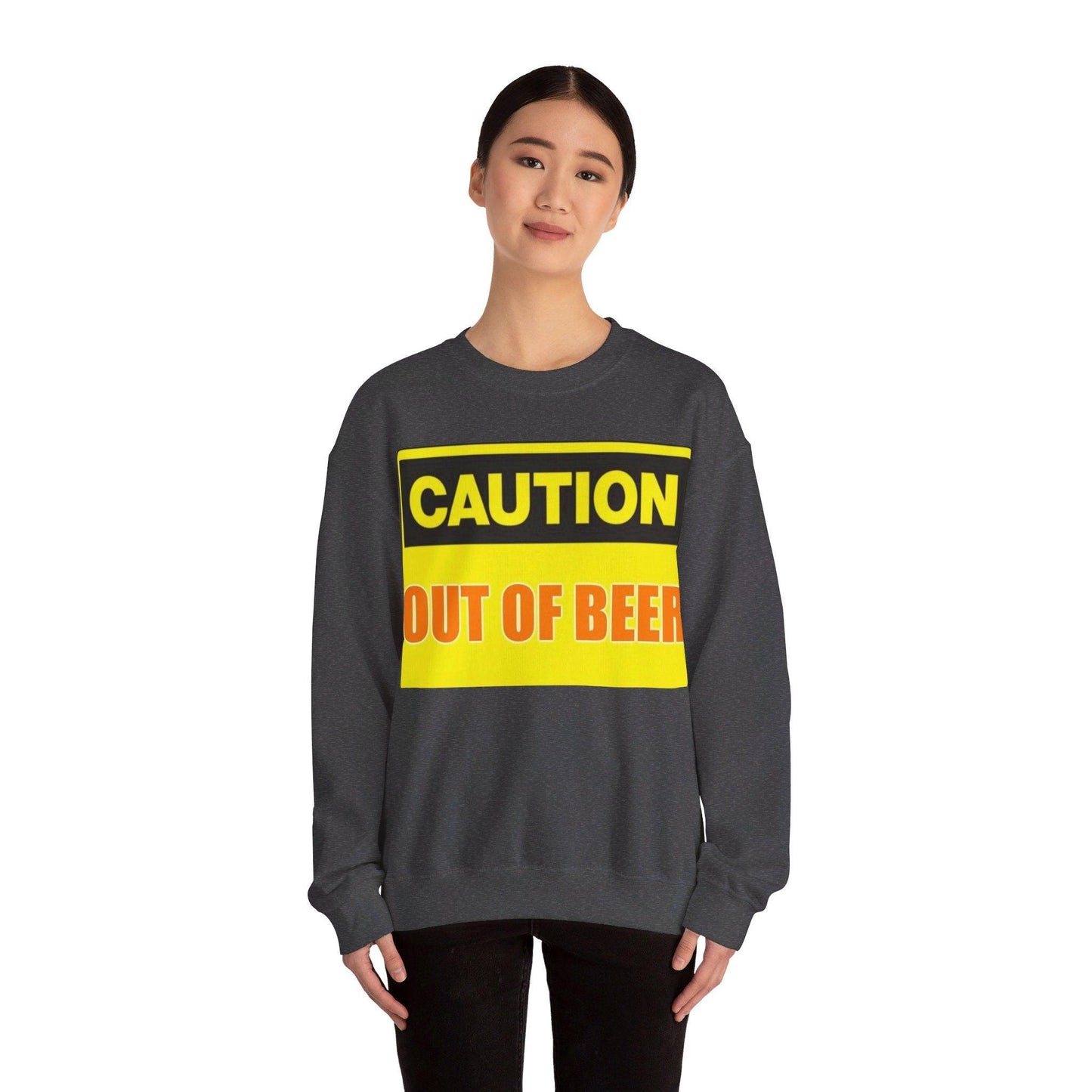 Caution Beer - Unisex Heavy Blend™ Crewneck Sweatshirt