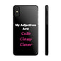 Cute (Black) - Slim Phone Cases - Better Mode