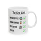 To Do List "Coffee" Ceramic Mug