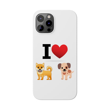 I Heart Dogs - Slim Phone Cases