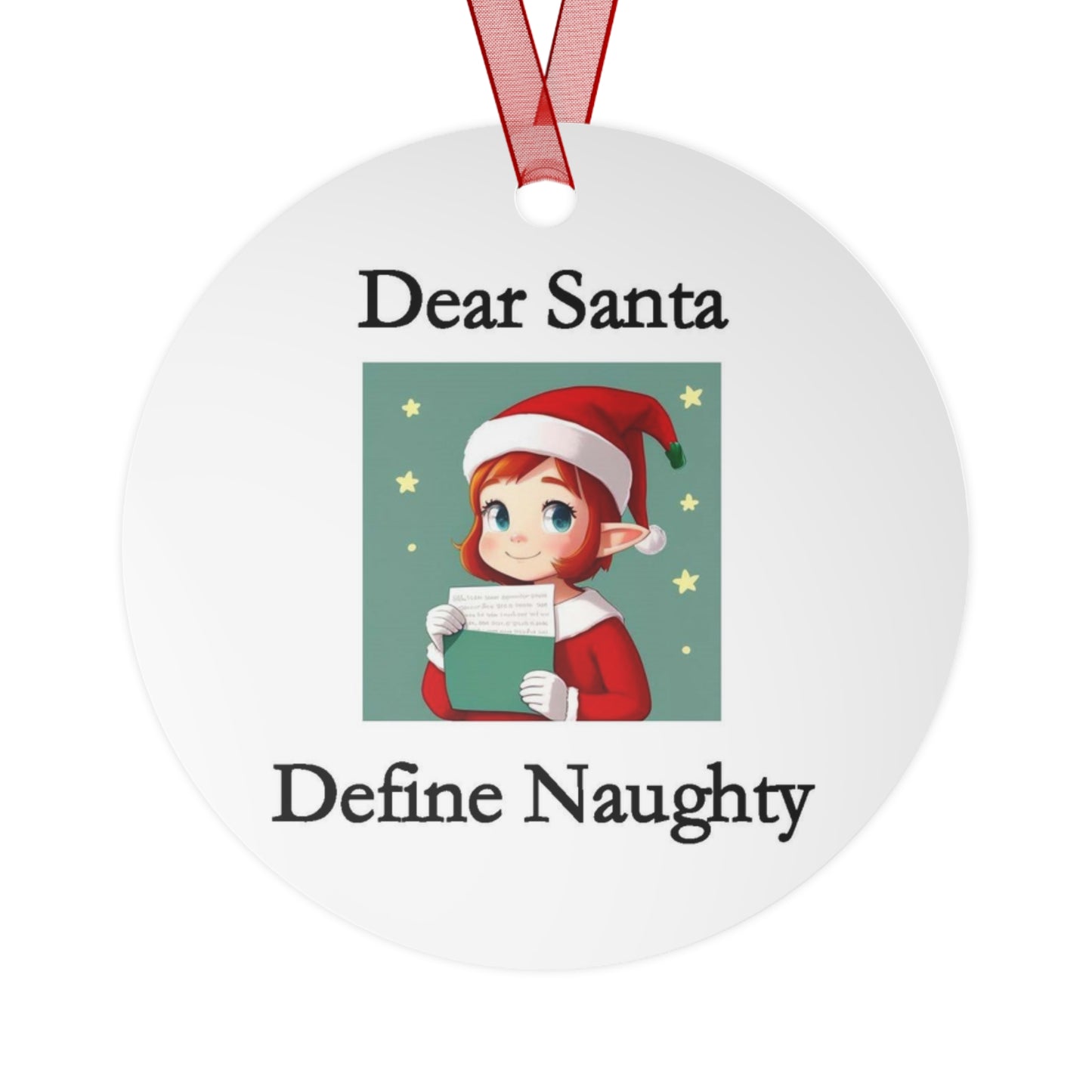 Christmas - Dear Santa 2 - Metal Ornaments - Better Mode