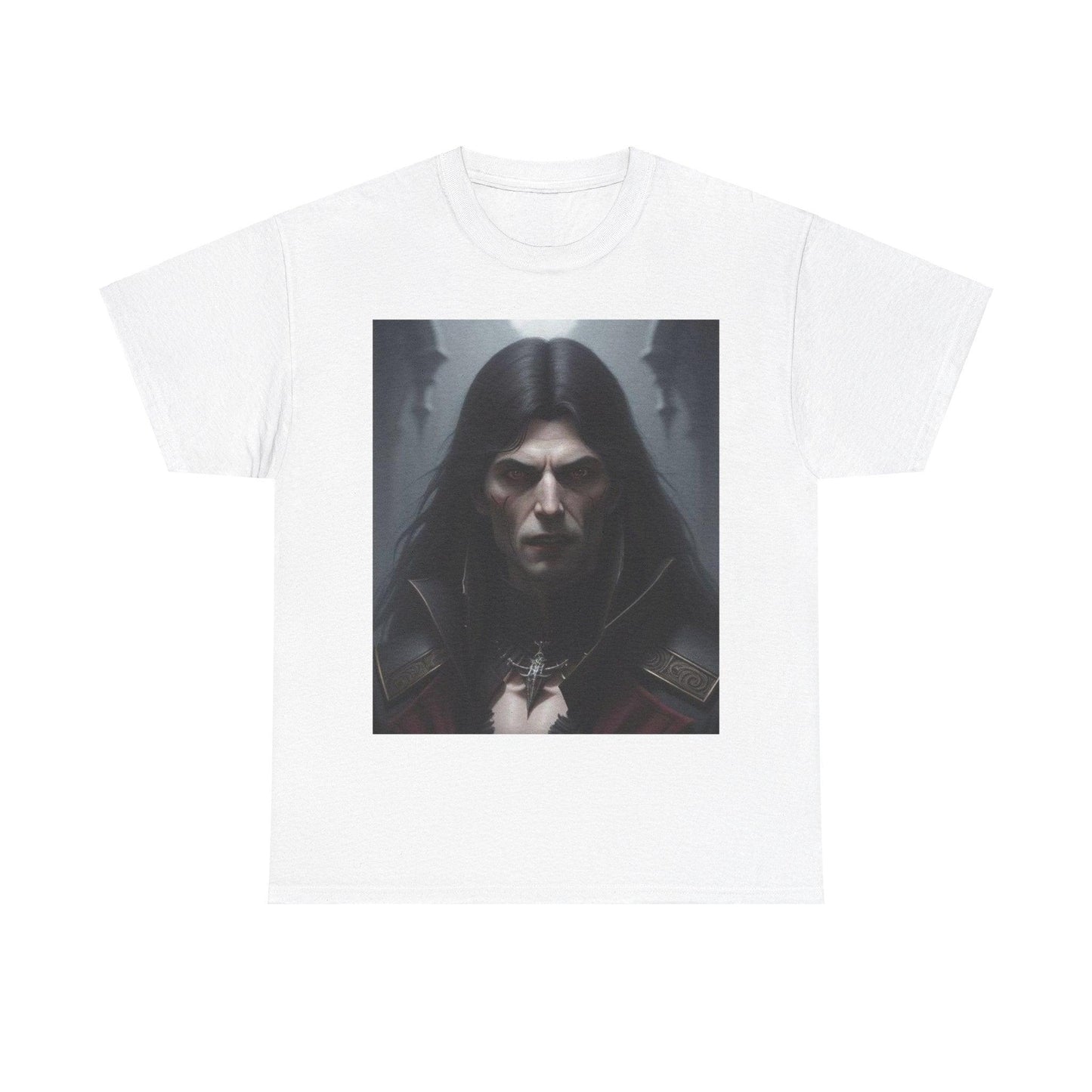 Vampire 1 (White / Black) - Unisex Heavy Cotton Tee - Better Mode