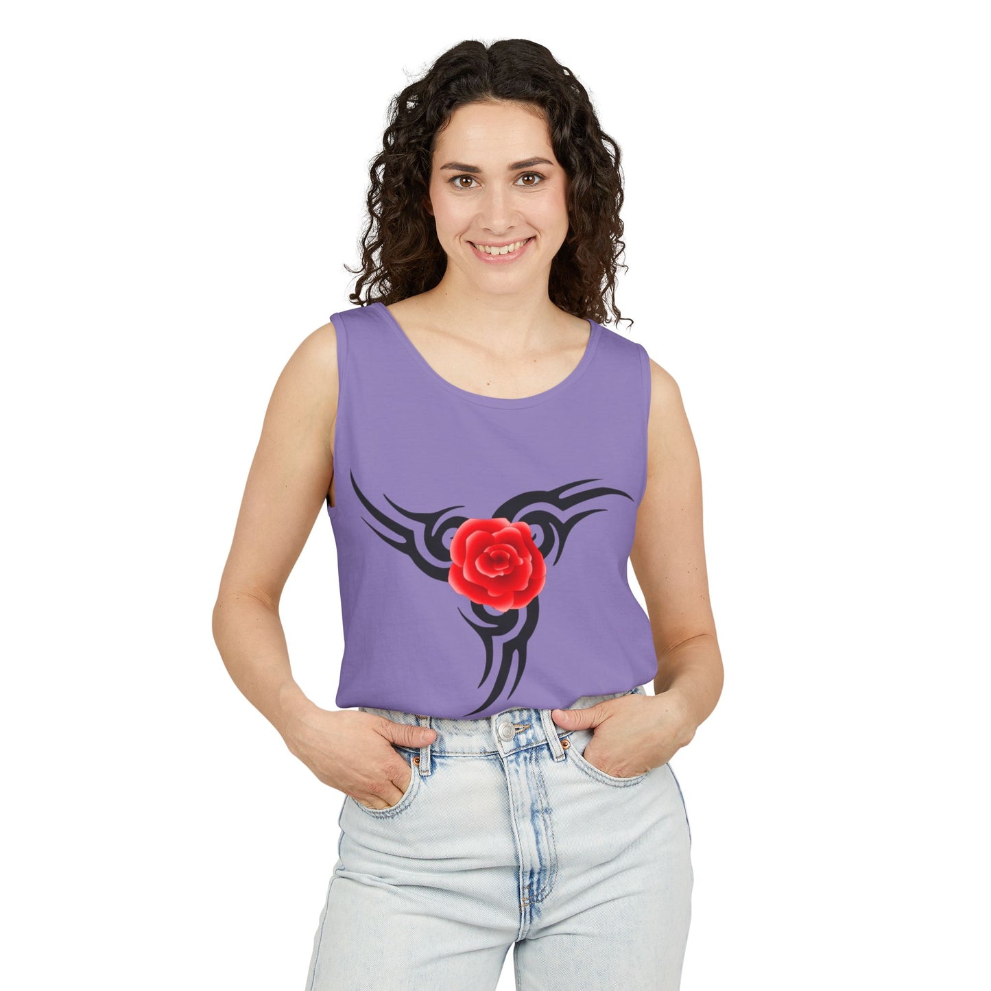 Rose Spiral Tank Top