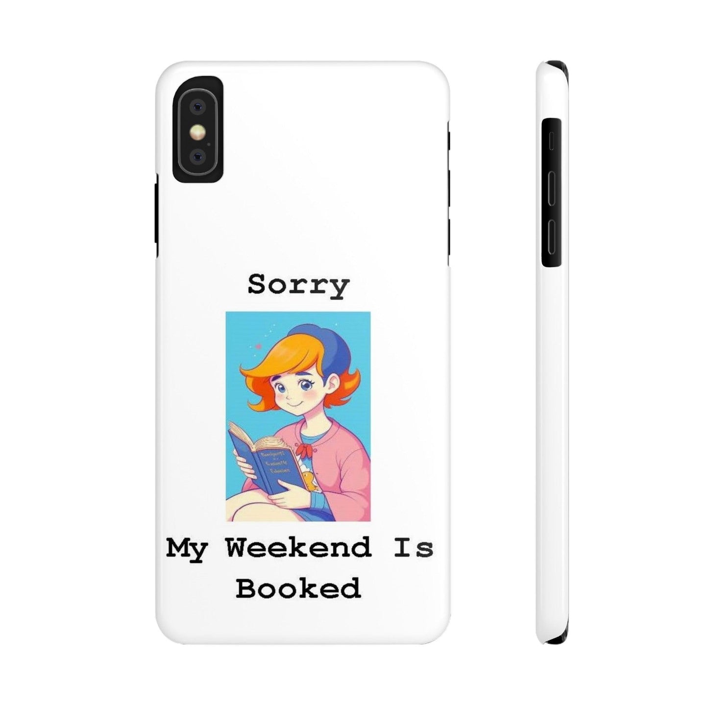 Booked 1 (White) - Slim Phone Cases - Better Mode