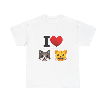 I Heart Cats - Unisex Heavy Cotton T-Shirt - Better Mode