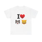 I Heart Cats - Unisex Heavy Cotton T-Shirt - Better Mode