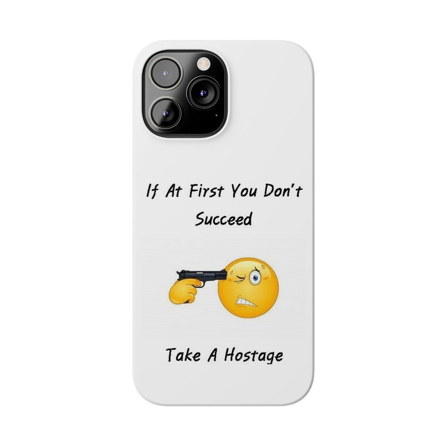 Hostage (White) - Slim Phone Cases - Better Mode