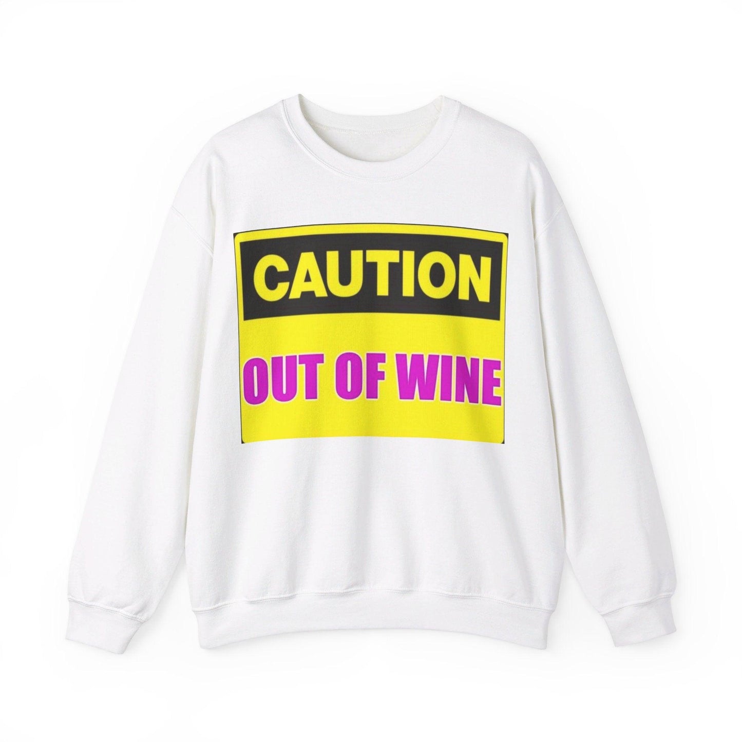 Caution Wine - Unisex Heavy Blend™ Crewneck Sweatshirt