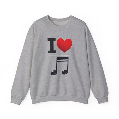 I Heart Music - Crewneck Sweatshirt