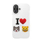 I Heart Cats - Slim Phone Cases