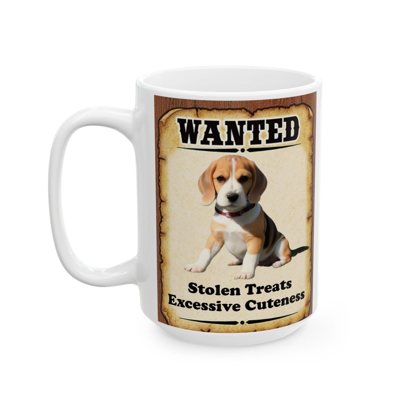 Wanted Poster Ceramic Mug - Beagle