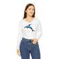 Women's Dolphin Long Sleeve V-neck Shirt