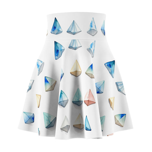 Triangle Pattern Skater Skirt