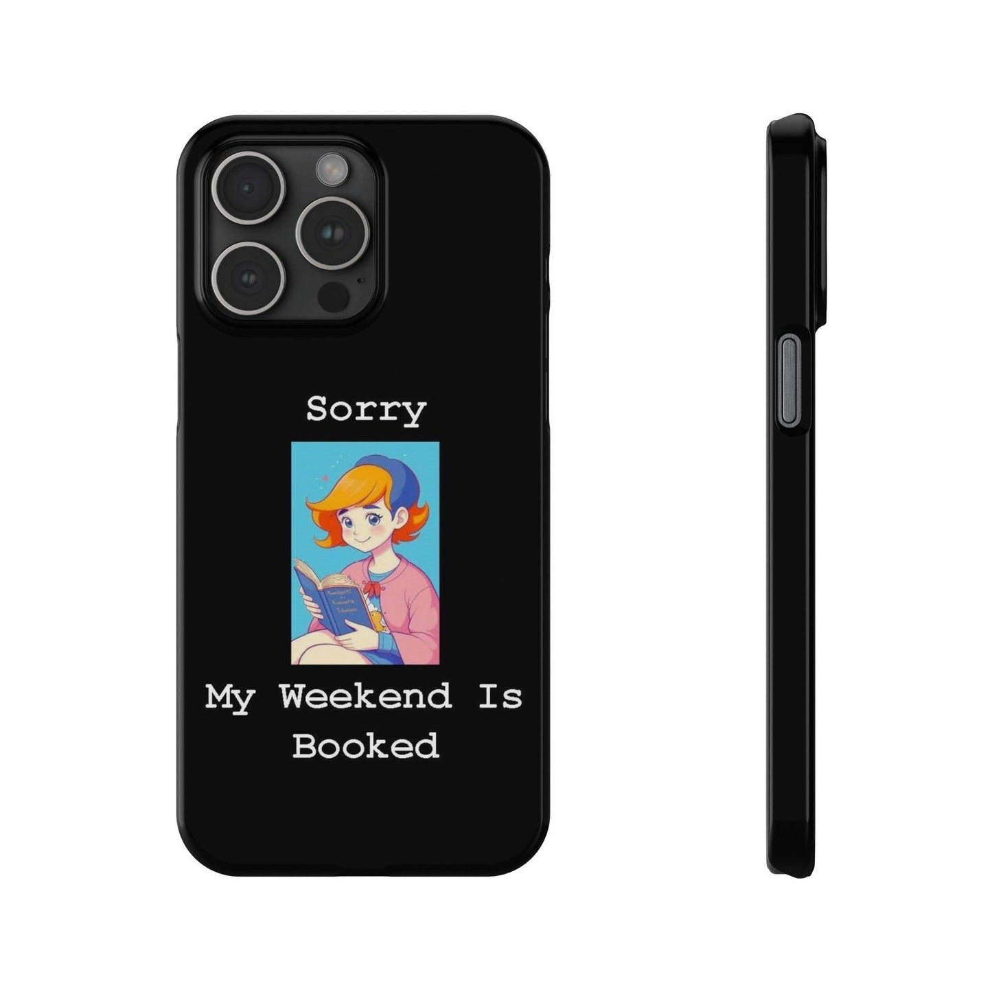 Booked 1 (Black) - Slim Phone Cases - Better Mode