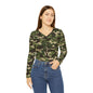 Camo Long Sleeve V-neck Shirt