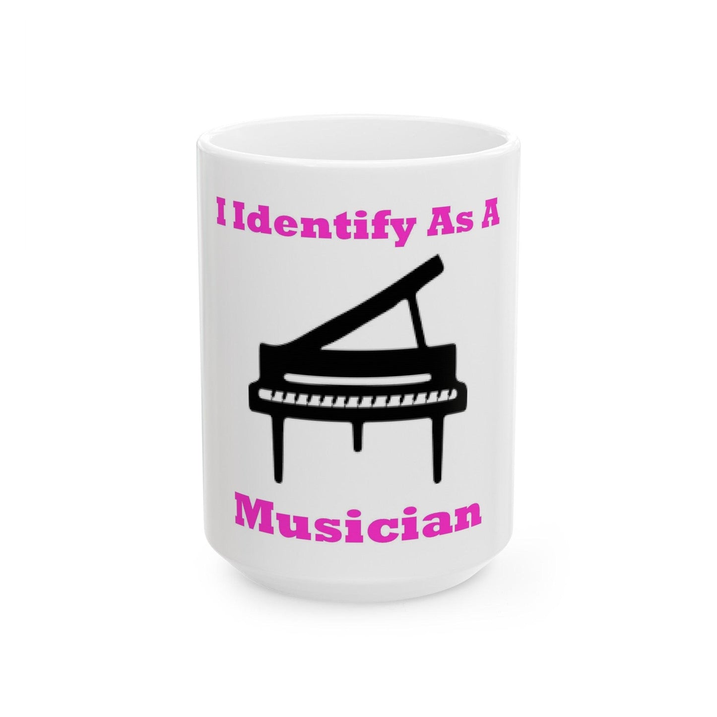 ID Musician (White) - Ceramic Mug, (11oz, 15oz) - Better Mode