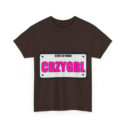 State Of Mind - CRZYGIRL - Unisex Heavy Cotton T-Shirt