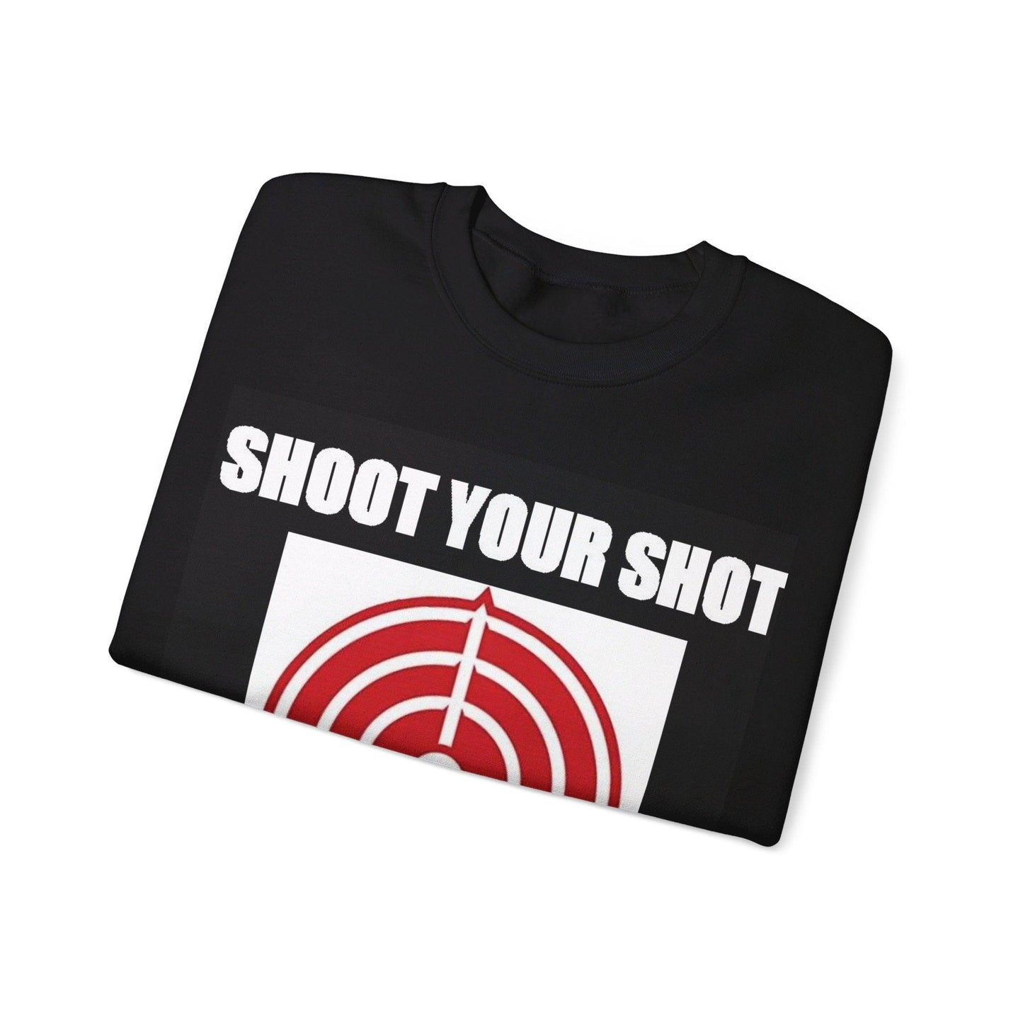 Shoot Shot (Black) - Unisex Heavy Blend™ Crewneck Sweatshirt