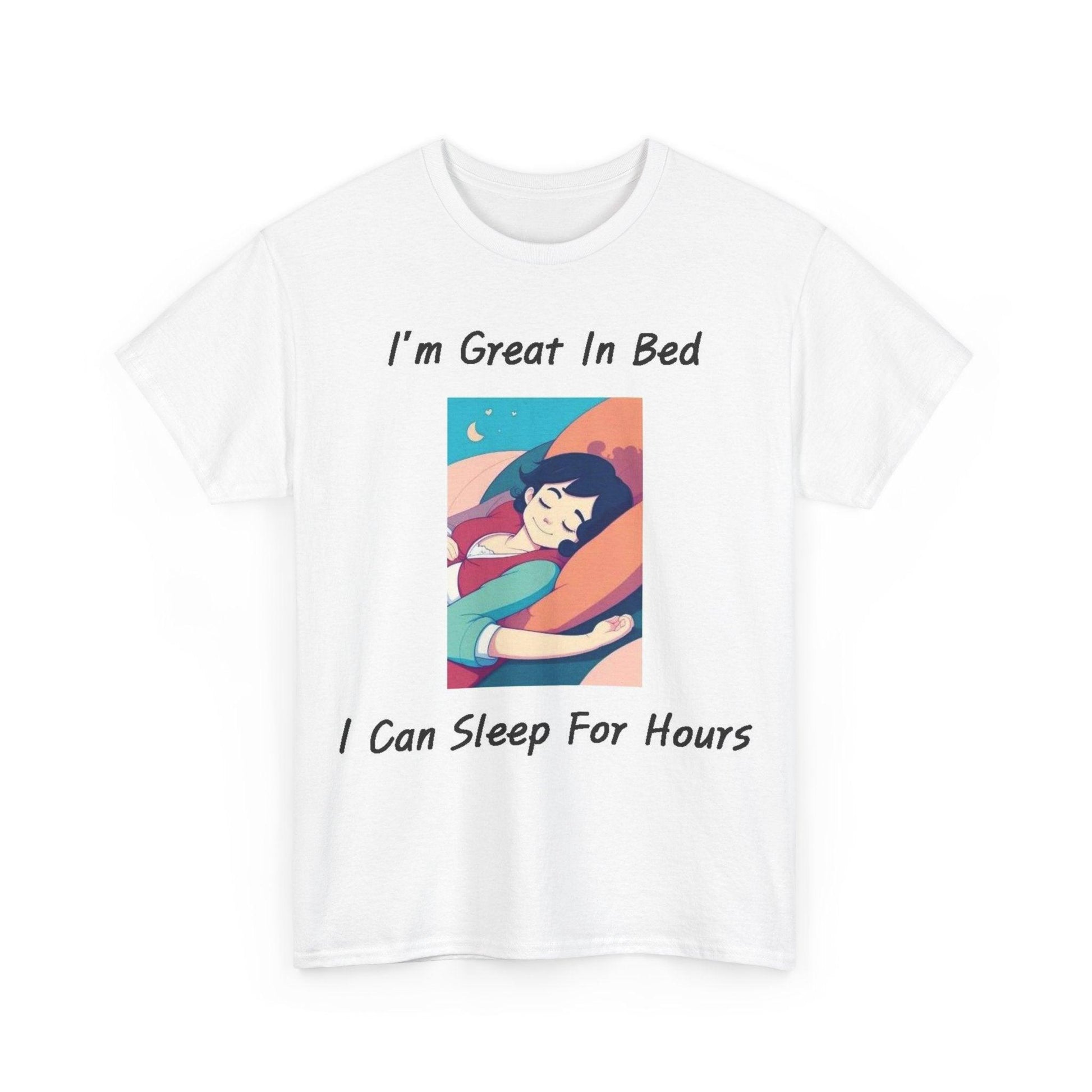 Great In Bed (White) - Unisex Heavy Cotton Tee - Better Mode