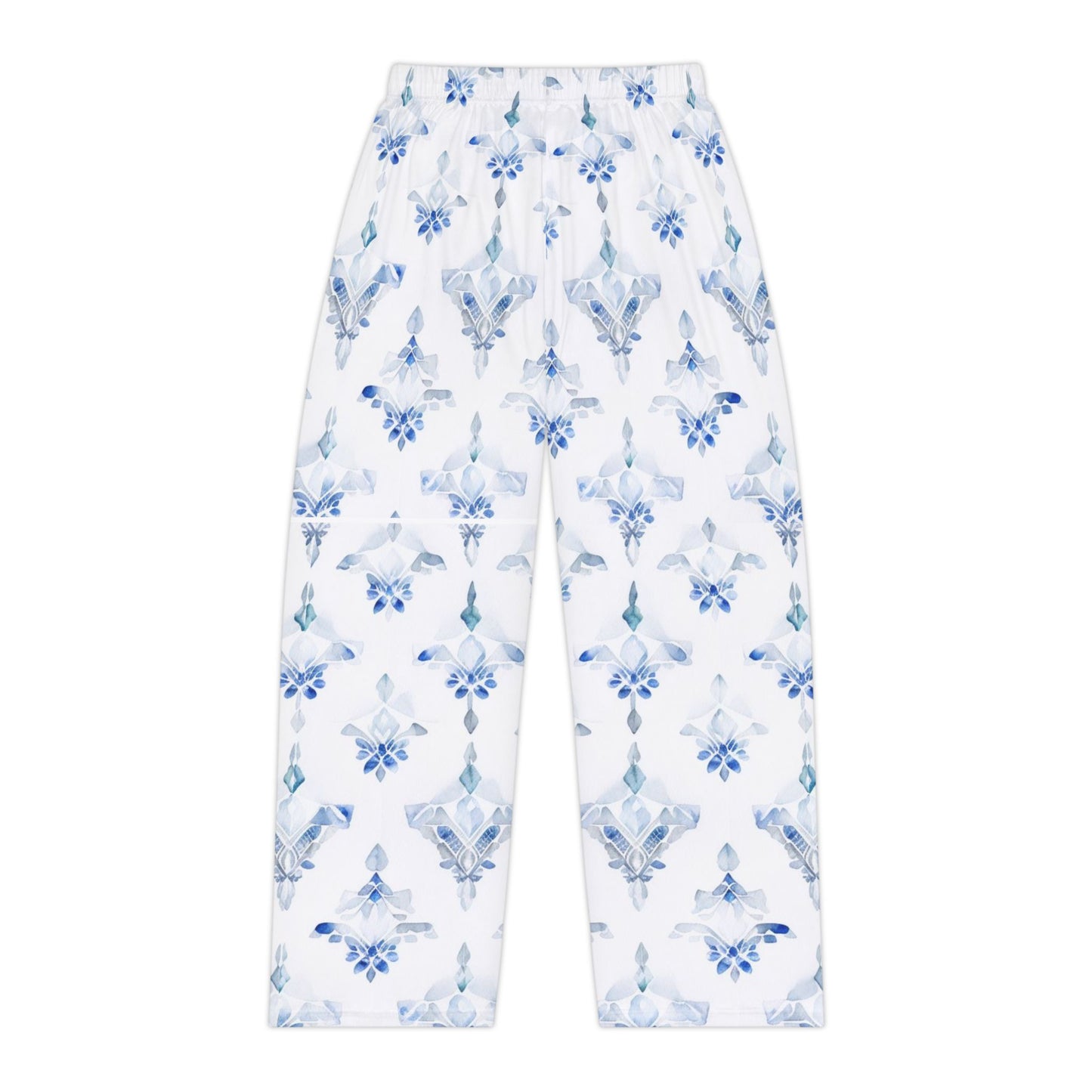 Blue Patterned Women's Pajama Pants