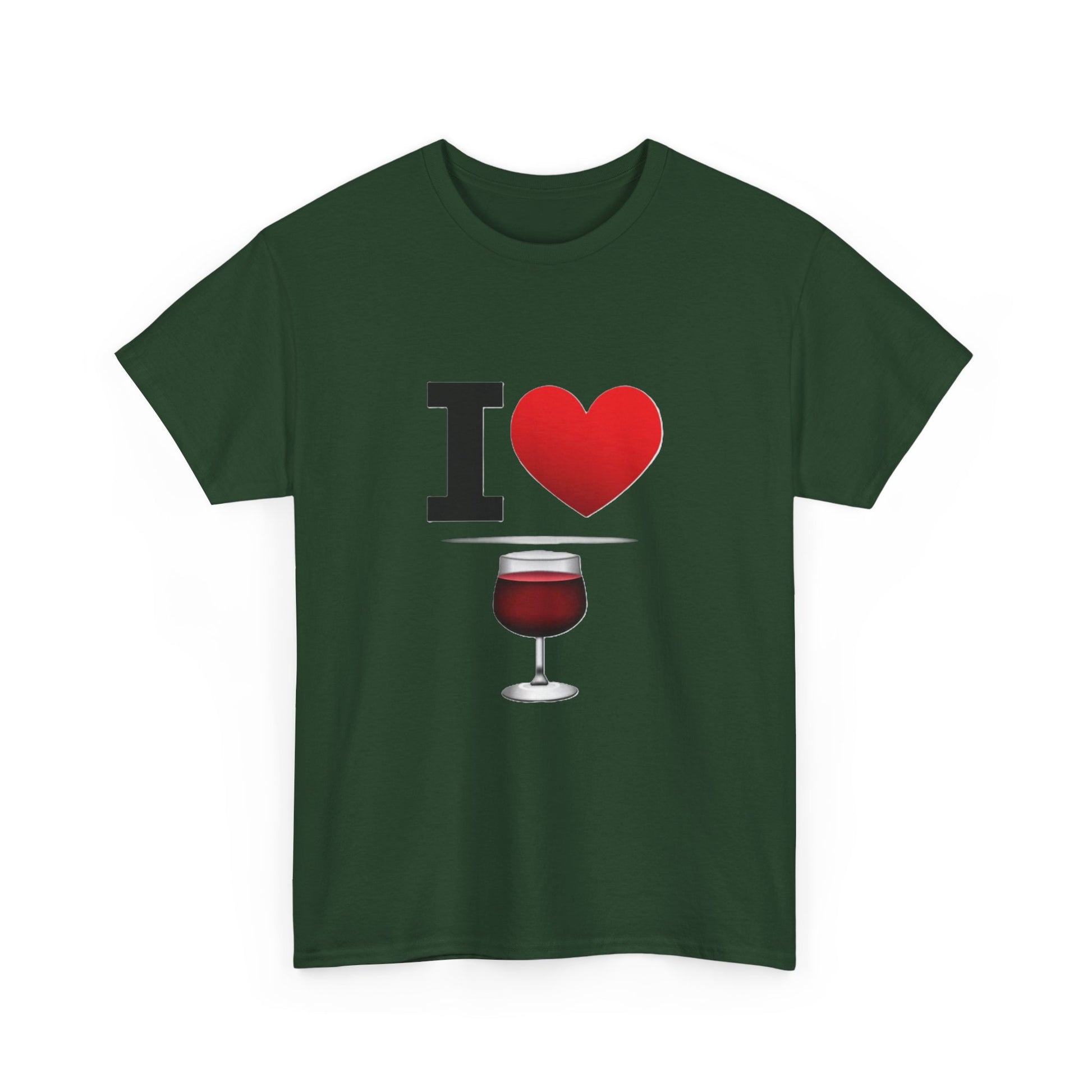 I Heart Wine - Unisex Heavy Cotton T-Shirt - Better Mode