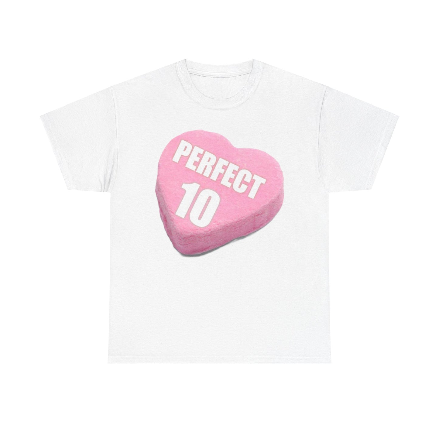 Candy Heart "Perfect 10" - Unisex Heavy Cotton T-Shirt - Better Mode