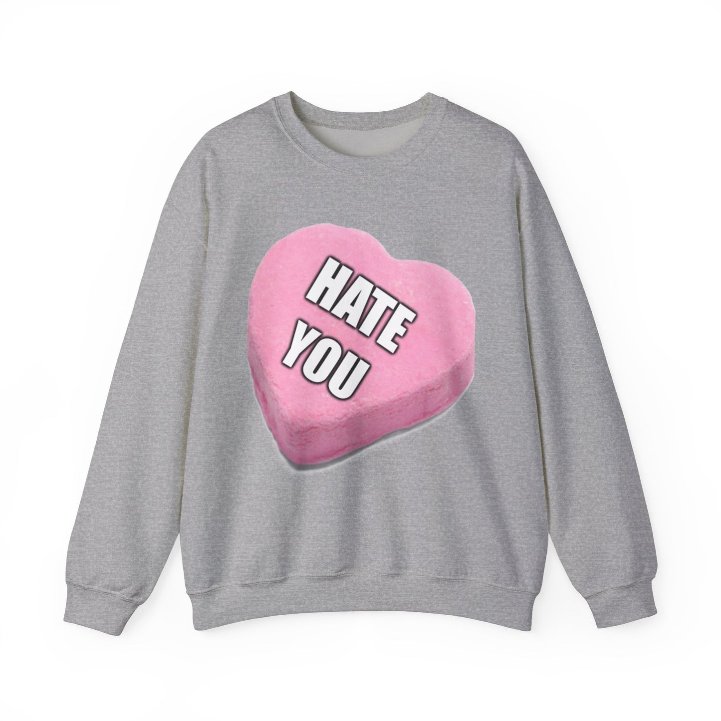 Candy Heart "Hate You" - Crewneck Sweatshirt - Better Mode