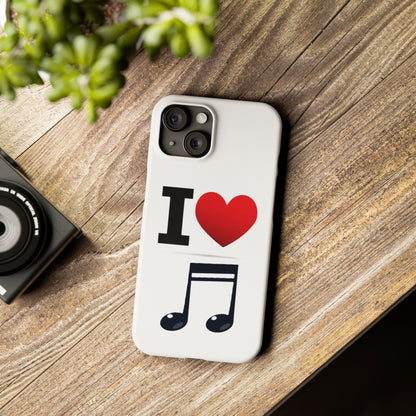 I Heart Music - Slim Phone Cases