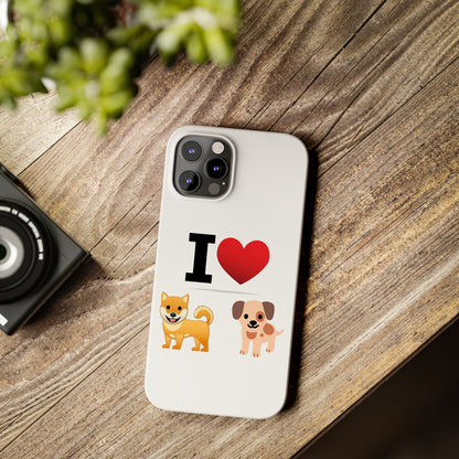 I Heart Dogs - Slim Phone Cases