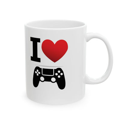 I Heart Gaming - Ceramic Mug, (11oz, 15oz) - Better Mode