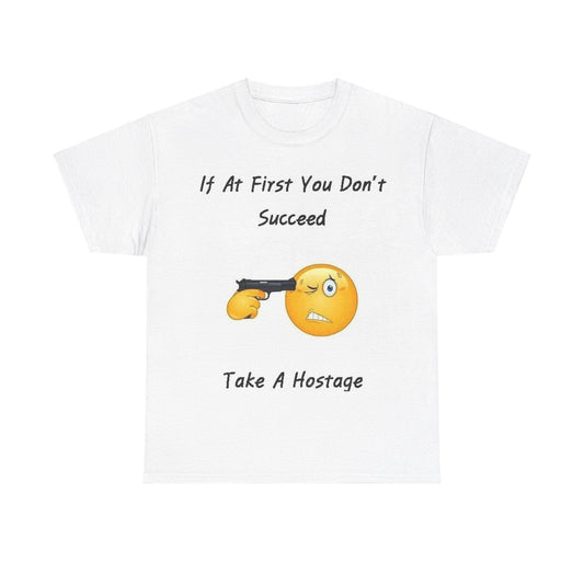 Hostage (White) - Unisex Heavy Cotton Tee - Better Mode