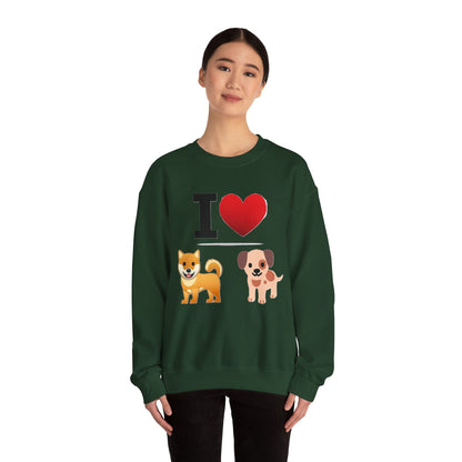 I Heart Dogs - Crewneck Sweatshirt - Better Mode