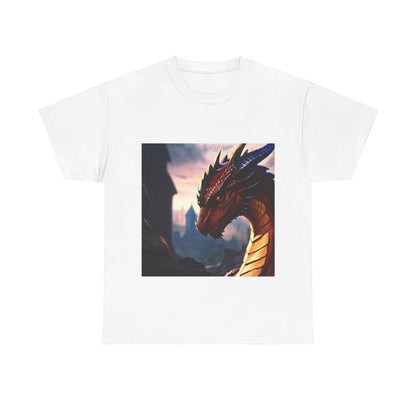 Dragon 1 (White) - Unisex Heavy Cotton Tee - Better Mode