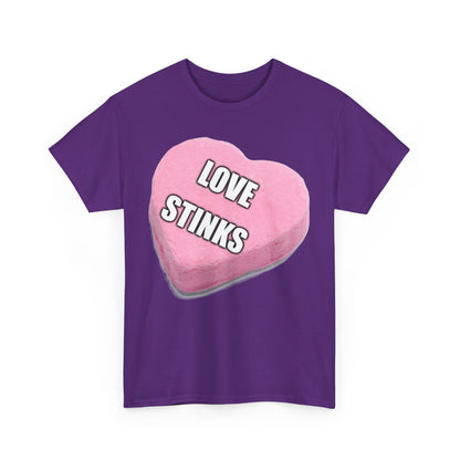 Candy Heart "Love Stinks" - Unisex Heavy Cotton T-Shirt - Better Mode