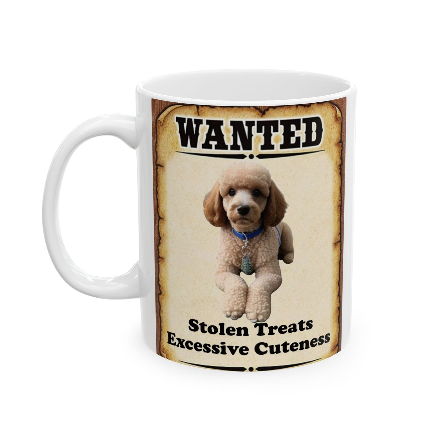 Wanted Poster Ceramic Mug - Dog